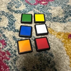 Rubik's Cube Race Game Replacement Tiles Pieces Set of 6 READ University Games